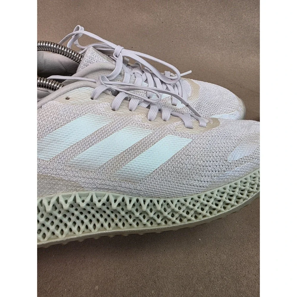 Adidas (Sz 10) Parley x 4D Run 1.0 LTD White Iridescent Running Shoes FW1229